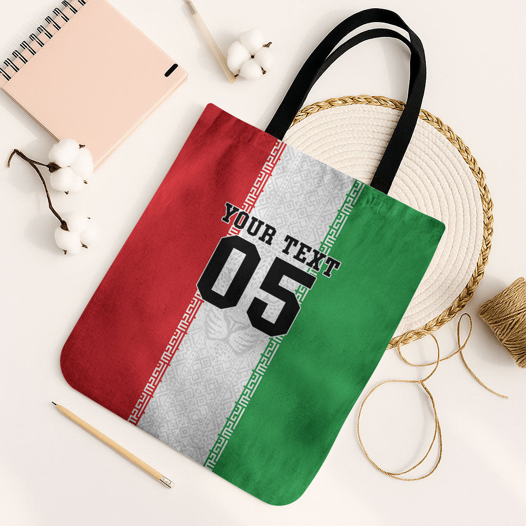 Custom Iran Football 2026 Tote Bag Go Team Melli Flag Style