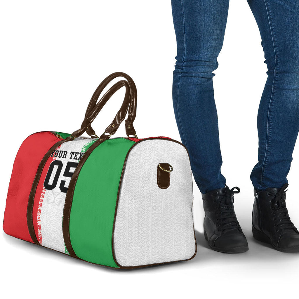 Custom Iran Football 2026 Travel Bag Go Team Melli Flag Style