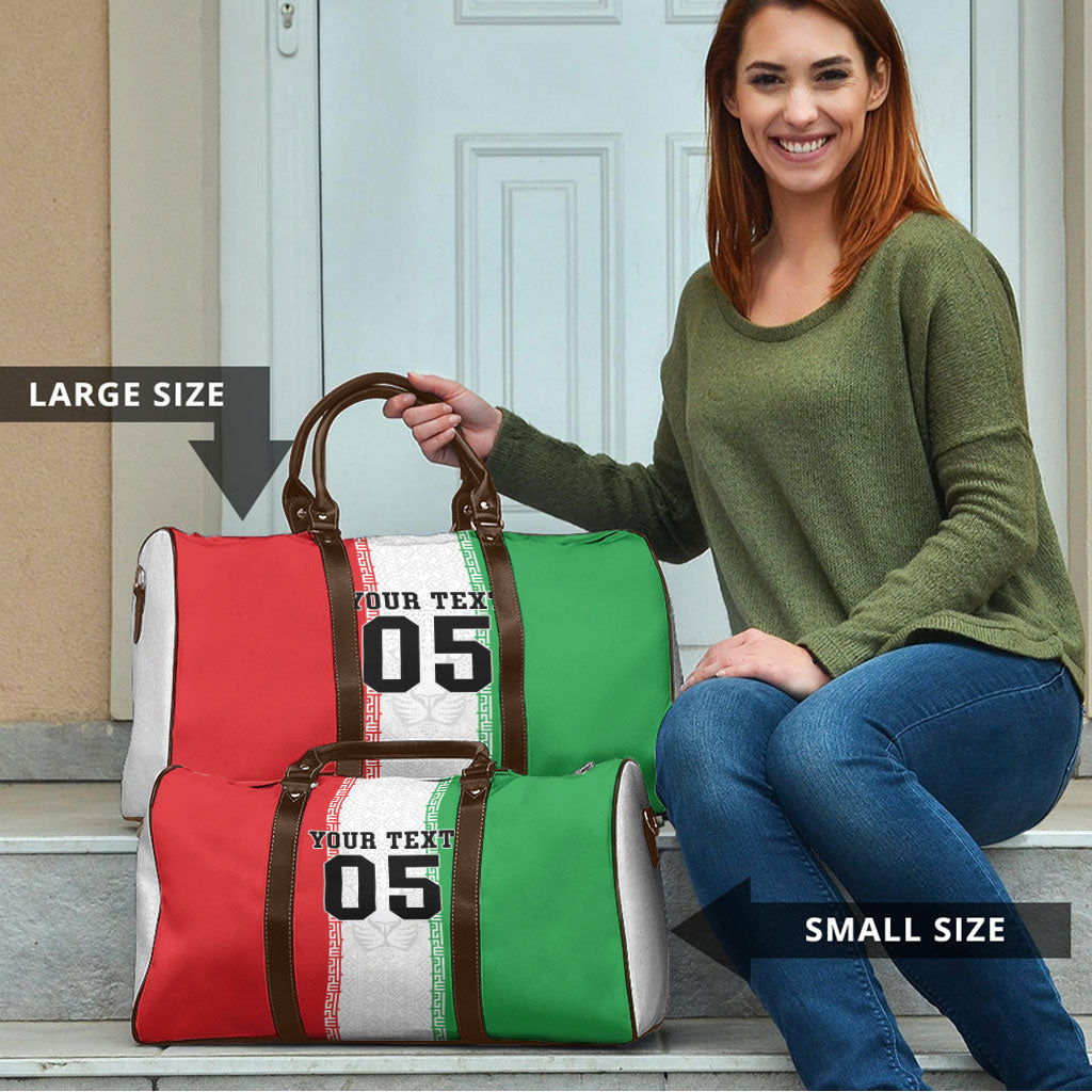 Custom Iran Football 2026 Travel Bag Go Team Melli Flag Style