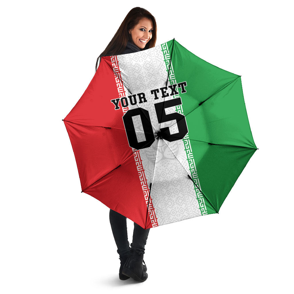 Custom Iran Football 2026 Umbrella Go Team Melli Flag Style