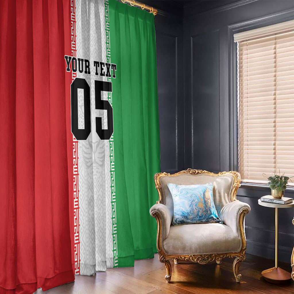 Custom Iran Football 2026 Window Curtain Go Team Melli Flag Style
