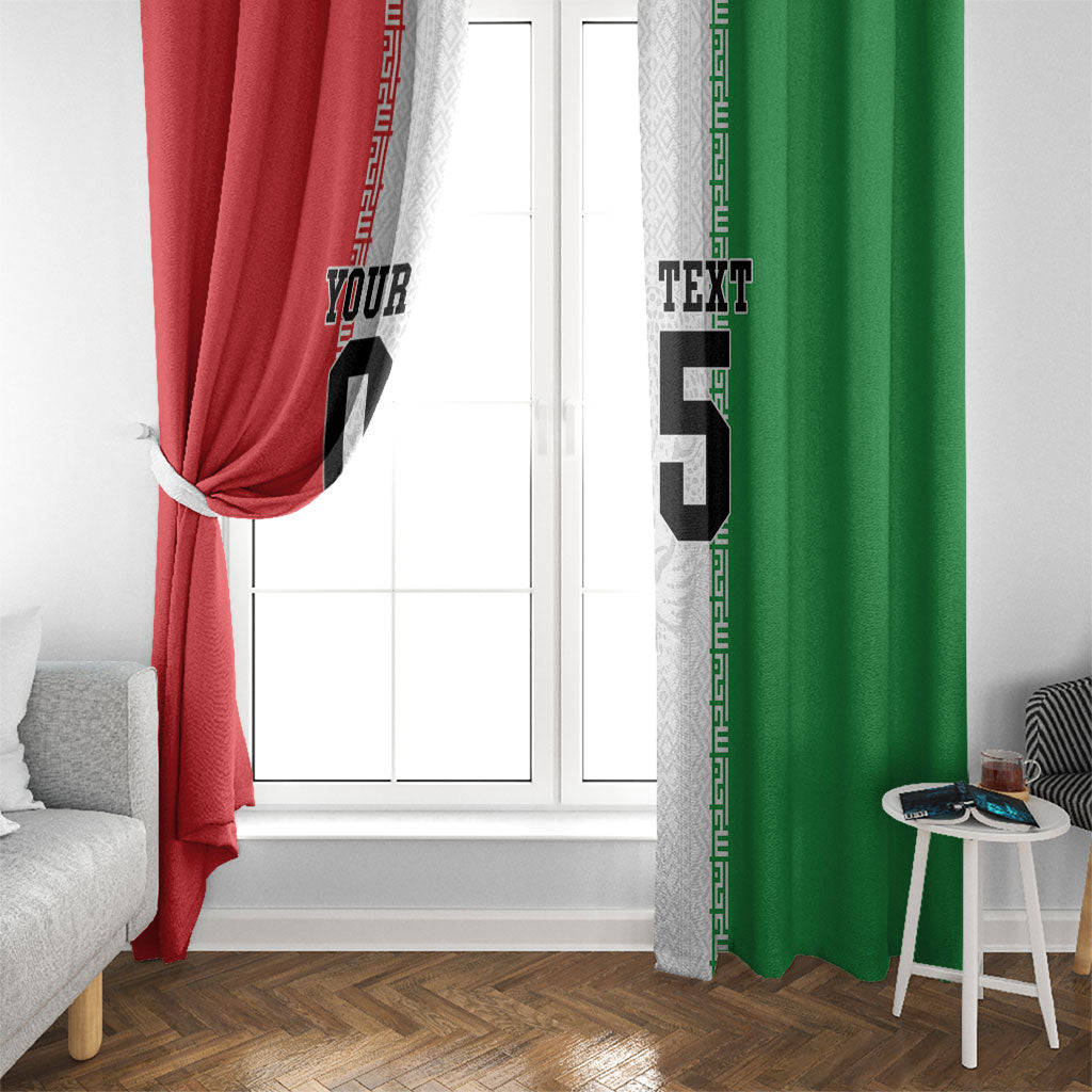 Custom Iran Football 2026 Window Curtain Go Team Melli Flag Style
