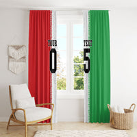 Custom Iran Football 2026 Window Curtain Go Team Melli Flag Style