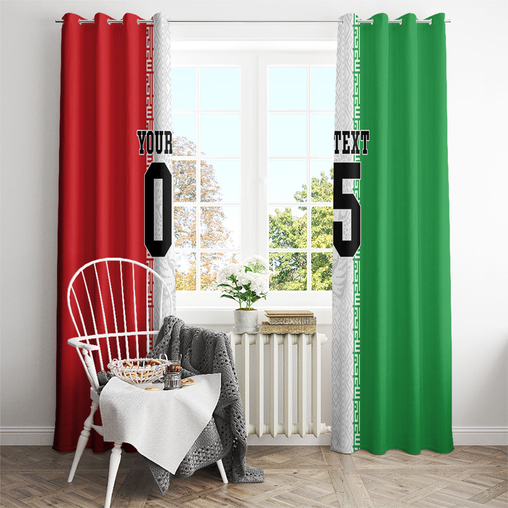 Custom Iran Football 2026 Window Curtain Go Team Melli Flag Style