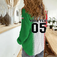 Custom Iran Football 2026 Women Casual Shirt Go Team Melli Flag Style