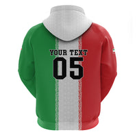 Custom Iran Football 2026 Zip Hoodie Go Team Melli Flag Style