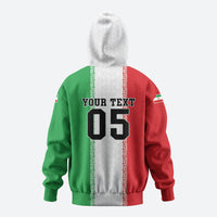 Custom Iran Football 2026 Zip Hoodie Go Team Melli Flag Style
