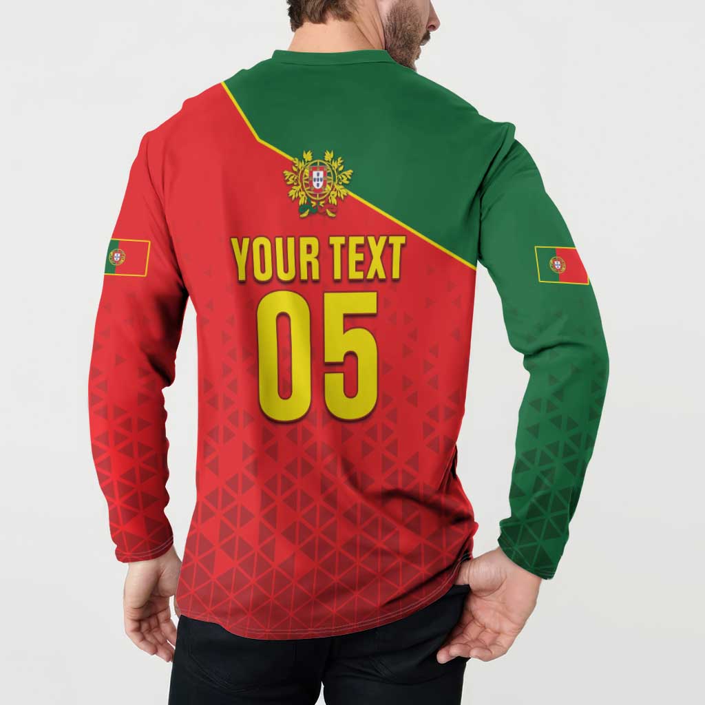 Custom Portugal 2024 Football Button Sweatshirt Go Champions A Selecao das Quinas LT05 - Wonder Print Shop