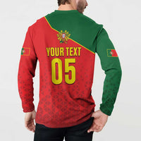 Custom Portugal 2024 Football Button Sweatshirt Go Champions A Selecao das Quinas LT05 - Wonder Print Shop
