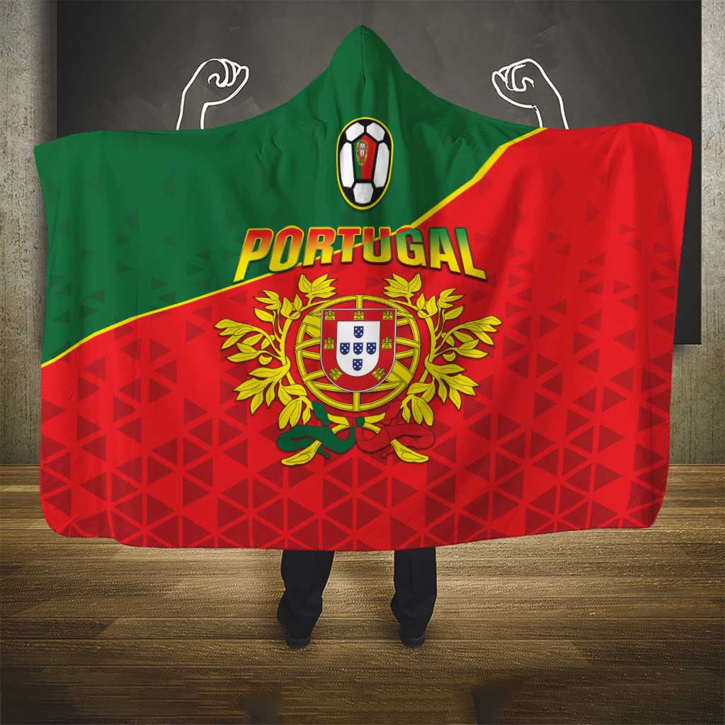 Portugal 2024 Football Hooded Blanket Go Champions A Selecao das Quinas