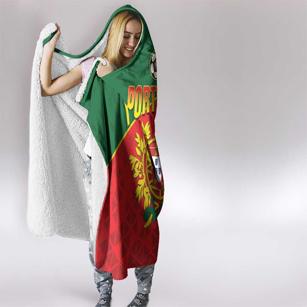 Portugal 2024 Football Hooded Blanket Go Champions A Selecao das Quinas
