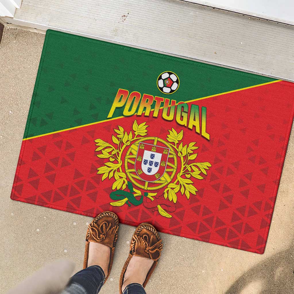 Portugal 2024 Football Rubber Doormat Go Champions A Selecao das Quinas LT05 - Wonder Print Shop