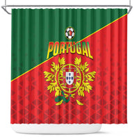 Portugal 2024 Football Shower Curtain Go Champions A Selecao das Quinas