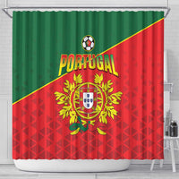Portugal 2024 Football Shower Curtain Go Champions A Selecao das Quinas