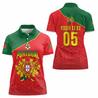 Custom Portugal 2024 Football Women Polo Shirt Go Champions A Selecao das Quinas LT05 - Wonder Print Shop