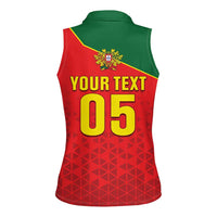 Custom Portugal 2024 Football Women Sleeveless Polo Shirt Go Champions A Selecao das Quinas LT05 - Wonder Print Shop