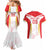 Custom Japan Rugby 2024 Couples Matching Mermaid Dress and Hawaiian Shirt Go Cherry Blossoms LT05 - Wonder Print Shop