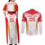 Custom Japan Rugby 2024 Couples Matching Off Shoulder Maxi Dress and Long Sleeve Button Shirt Go Cherry Blossoms LT05 - Wonder Print Shop