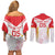 Custom Japan Rugby 2024 Couples Matching Off Shoulder Short Dress and Long Sleeve Button Shirt Go Cherry Blossoms LT05 - Wonder Print Shop