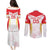 Custom Japan Rugby 2024 Couples Matching Puletasi and Long Sleeve Button Shirt Go Cherry Blossoms LT05 - Wonder Print Shop