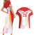 Custom Japan Rugby 2024 Couples Matching Short Sleeve Bodycon Dress and Hawaiian Shirt Go Cherry Blossoms LT05 - Wonder Print Shop