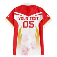 Custom Japan Rugby 2024 Family Matching Mermaid Dress and Hawaiian Shirt Go Cherry Blossoms LT05 - Wonder Print Shop
