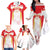 Custom Japan Rugby 2024 Family Matching Off The Shoulder Long Sleeve Dress and Hawaiian Shirt Go Cherry Blossoms LT05 - Wonder Print Shop