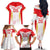 Custom Japan Rugby 2024 Family Matching Off The Shoulder Long Sleeve Dress and Hawaiian Shirt Go Cherry Blossoms LT05 - Wonder Print Shop