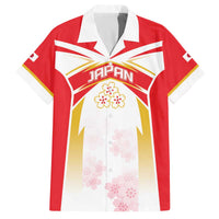 Custom Japan Rugby 2024 Family Matching Off The Shoulder Long Sleeve Dress and Hawaiian Shirt Go Cherry Blossoms LT05 - Wonder Print Shop