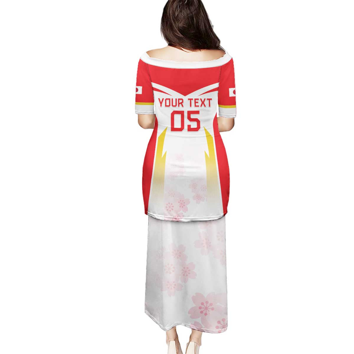 Custom Japan Rugby 2024 Family Matching Puletasi and Hawaiian Shirt Go Cherry Blossoms LT05 - Wonder Print Shop