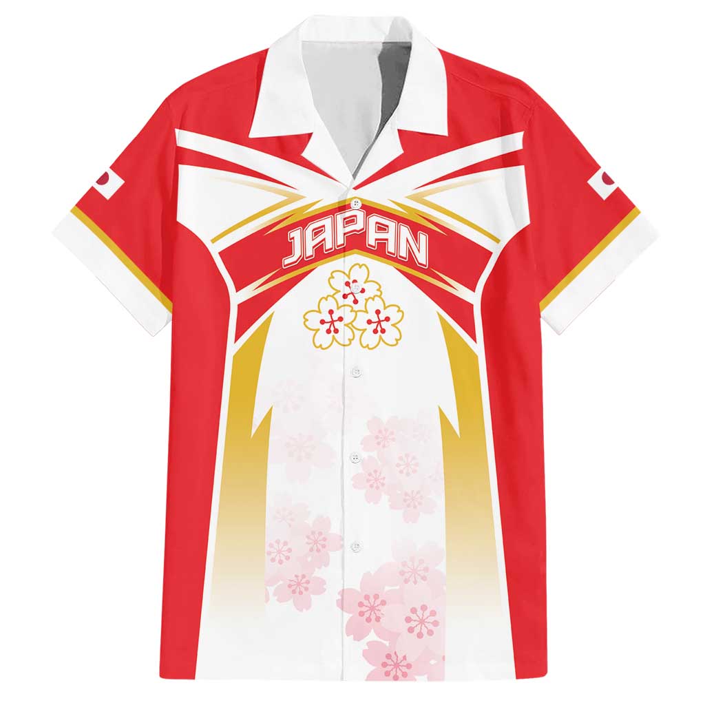 Custom Japan Rugby 2024 Family Matching Short Sleeve Bodycon Dress and Hawaiian Shirt Go Cherry Blossoms LT05 - Wonder Print Shop