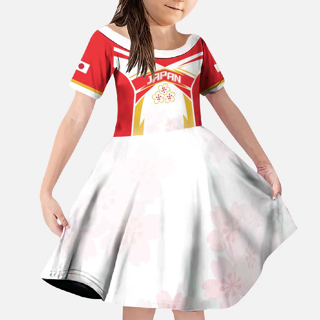 Custom Japan Rugby 2024 Family Matching Summer Maxi Dress and Hawaiian Shirt Go Cherry Blossoms LT05 - Wonder Print Shop