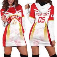 Custom Japan Rugby 2024 Hoodie Dress Go Cherry Blossoms LT05 - Wonder Print Shop