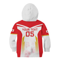 Custom Japan Rugby 2024 Kid Hoodie Go Cherry Blossoms LT05 - Wonder Print Shop