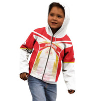 Custom Japan Rugby 2024 Kid Hoodie Go Cherry Blossoms LT05 - Wonder Print Shop