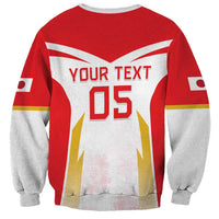 Custom Japan Rugby 2024 Sweatshirt Go Cherry Blossoms LT05 - Wonder Print Shop