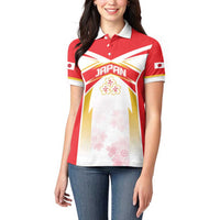 Custom Japan Rugby 2024 Women Polo Shirt Go Cherry Blossoms LT05 - Wonder Print Shop