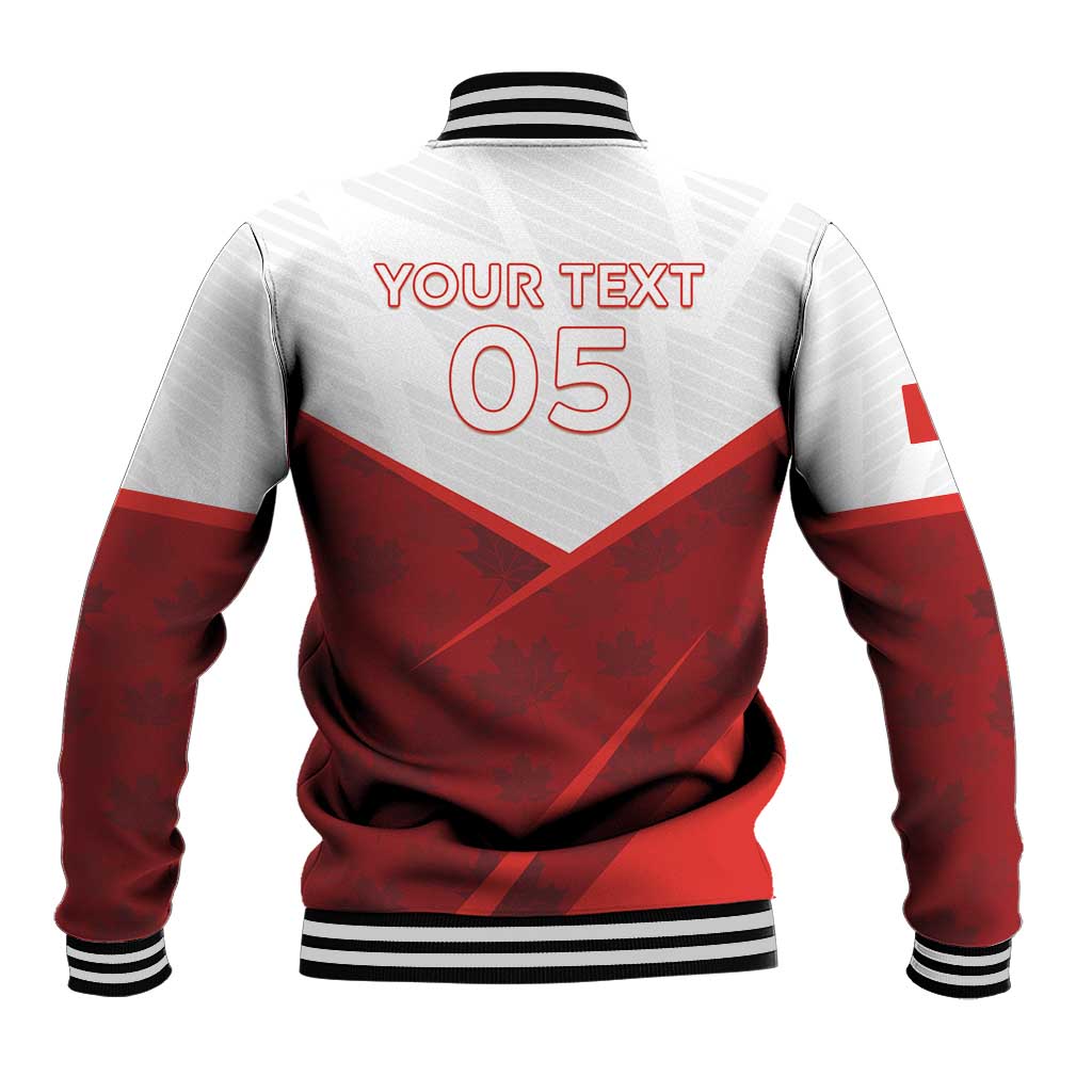 Custom Canada Rugby 2024 Baseball Jacket Go Canada Simple Style LT05 - Wonder Print Shop