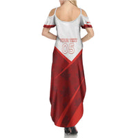 Custom Canada Rugby 2024 Summer Maxi Dress Go Canada Simple Style LT05 - Wonder Print Shop