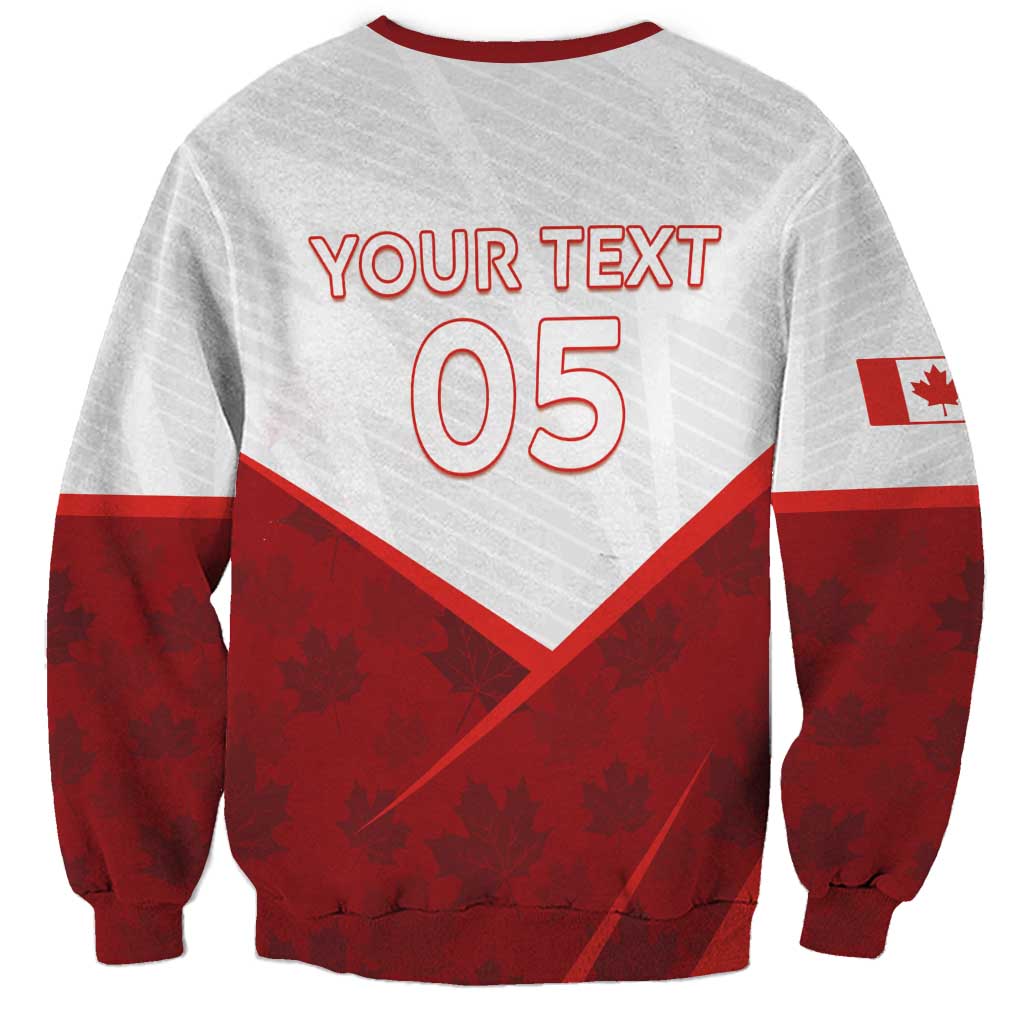 Custom Canada Rugby 2024 Sweatshirt Go Canada Simple Style LT05 - Wonder Print Shop