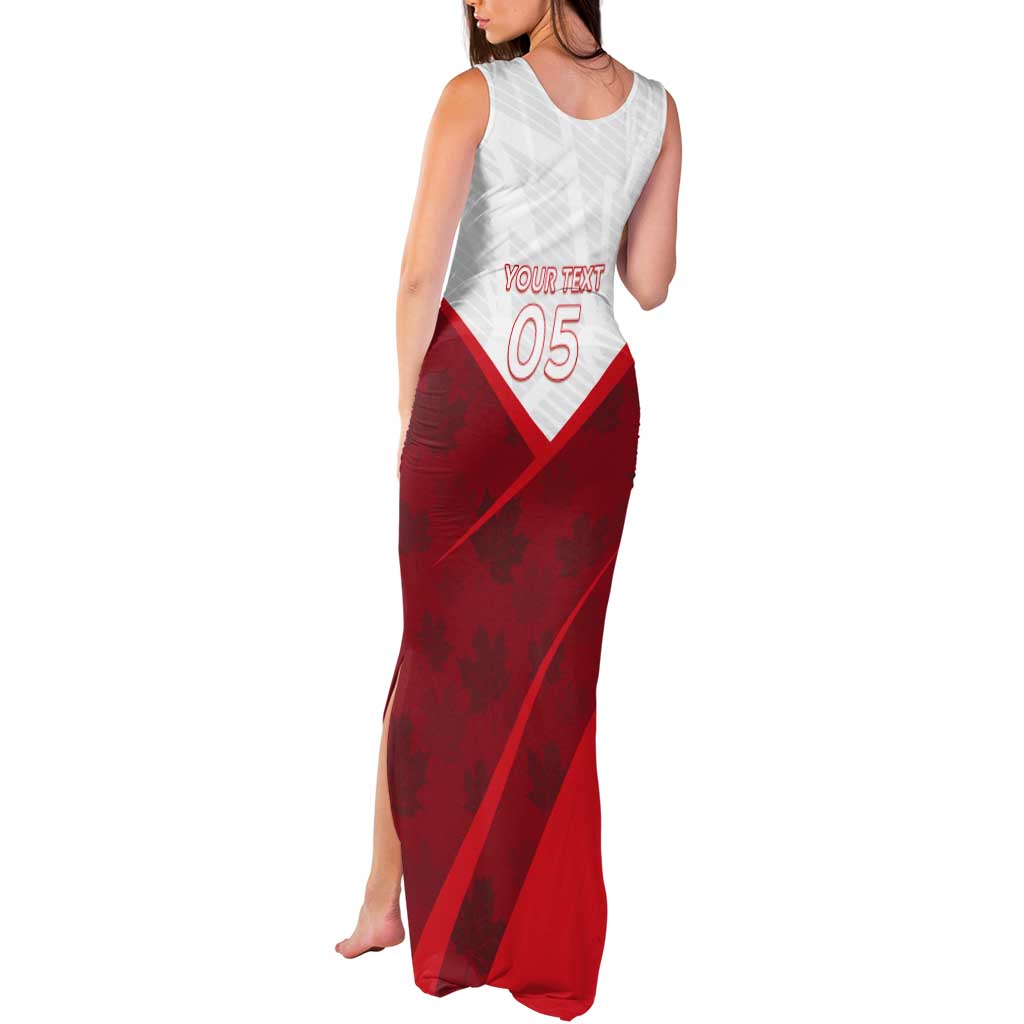 Custom Canada Rugby 2024 Tank Maxi Dress Go Canada Simple Style LT05 - Wonder Print Shop