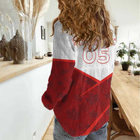 Custom Canada Rugby 2024 Women Casual Shirt Go Canada Simple Style LT05 - Wonder Print Shop