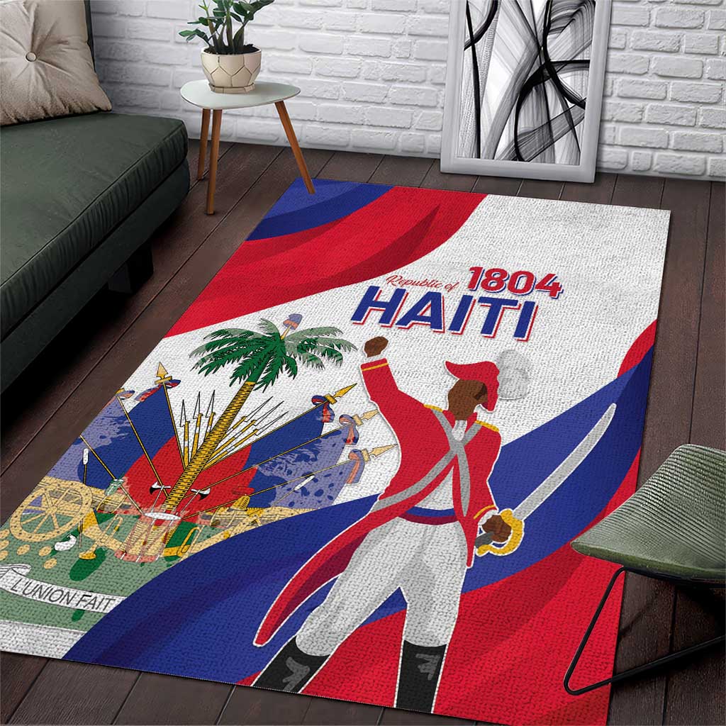 Haiti 221st Anniversary Independence Day Area Rug LT05 - Wonder Print Shop