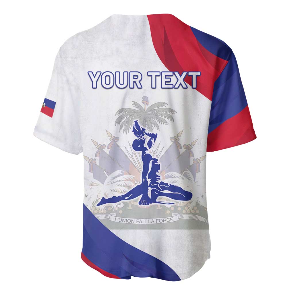 Personalised Haiti 221st Anniversary Independence Day Baseball Jersey LT05 - Wonder Print Shop