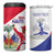 Personalised Haiti 221st Anniversary Independence Day 4 in 1 Can Cooler Tumbler LT05 - Wonder Print Shop