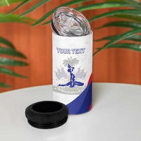 Personalised Haiti 221st Anniversary Independence Day 4 in 1 Can Cooler Tumbler LT05 - Wonder Print Shop