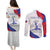 Personalised Haiti 221st Anniversary Independence Day Couples Matching Puletasi and Long Sleeve Button Shirt LT05 - Wonder Print Shop