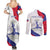 Personalised Haiti 221st Anniversary Independence Day Couples Matching Summer Maxi Dress and Long Sleeve Button Shirt LT05 - Wonder Print Shop