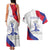 Personalised Haiti 221st Anniversary Independence Day Couples Matching Tank Maxi Dress and Hawaiian Shirt LT05 - Wonder Print Shop