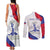 Personalised Haiti 221st Anniversary Independence Day Couples Matching Tank Maxi Dress and Long Sleeve Button Shirt LT05 - Wonder Print Shop